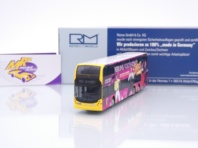 Rietze 78025 # Alexander Dennis Enviro 500 Doppeldeckerbus " BVG Berlin - Stars in Concert " 1:87