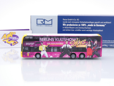 Preview: Rietze 78025 # Alexander Dennis Enviro 500 Doppeldeckerbus " BVG Berlin - Stars in Concert " 1:87