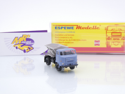 Preview: Busch / Espewe 95558 # IFA L60 D035 Düngerstreuer " blau-grau " 1:87