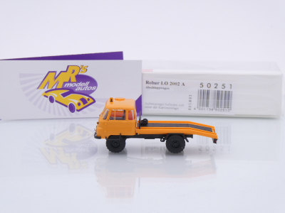 Preview: Busch 50251 # Robur LO 2002 A Abscchleppwagen " kommunalorange " 1:87