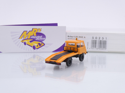 Preview: Busch 50251 # Robur LO 2002 A Abscchleppwagen " kommunalorange " 1:87