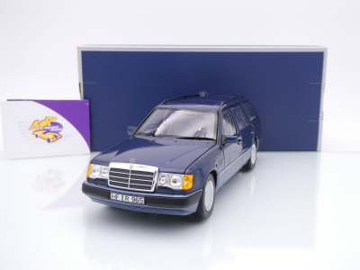 Norev 183962 # Mercedes Benz 300D W124 Kombi Baujahr 1990 " Dunkelblau-metallic " 1:18