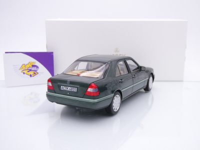Preview: Norev 183372 # Mercedes-Benz C-Klasse Baujahr 1993 " Malachit Grün metallic " 1:18