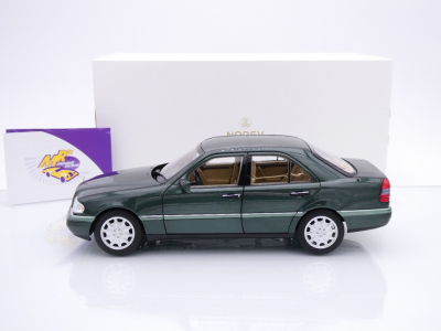 Preview: Norev 183372 # Mercedes-Benz C-Klasse Baujahr 1993 " Malachit Grün metallic " 1:18