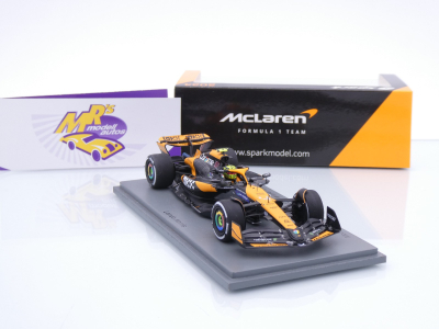 Preview: Spark S9523 # McLaren MCL38 F1 #4 Winner Miami GP 2024 " Lando Norris " 1:43