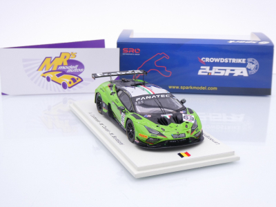 Preview: Spark SB828 # Lamborghini Huracan GT3 EVO II #63 24h Spa 2024 " Iron Lynx " 1:43