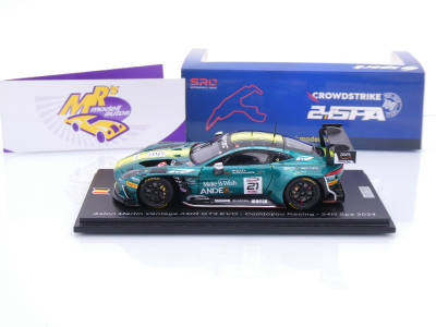 Preview: Spark SB807 # Aston Martin Vantage AMR GT3 EVO #21 24h Spa 2024 " Comtoyou Racing " 1:43