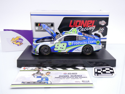 Lionel Racing W992423FEIDZD # Chevrolet Camaro ZL1 NASCAR 2024 " Daniel Suarez - Freeway Insurance Atlanta Race Winner " Chrom Startnummer " " 1:24