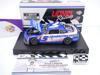 Preview: Lionel Racing WX52423HNDKLW # Chevrolet Camaro ZL1 NASCAR 2024 " Kyle Larson - HendrickCars.com Kansas Race Winner " 1:24