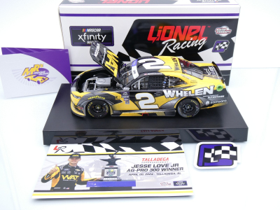 Preview: Lionel Racing WX22423WATJZJ # Chevrolet Camaro NASCAR Xfinity 2024 " Jesse Love - FlyWAT Talladega Race Winner " 1:24