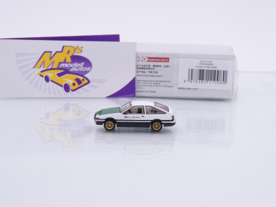 Preview: Micro City / Herpa 87MC000002 # Toyota Corolla AE86 Baujahr 1983 " weiß-grün " 1:87