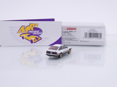 Preview: Micro City / Herpa 87MC000002 # Toyota Corolla AE86 Baujahr 1983 " weiß-grün " 1:87