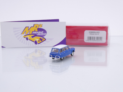 Preview: Herpa 038959-002 # Citroen Ami 6 Break Kombi " dunkelblau-weiß " 1:87