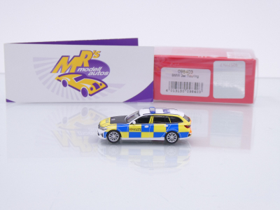 Preview: Herpa 098403 # BMW 3er (G21) Touring Einsatzwagen " London Police " 1:87