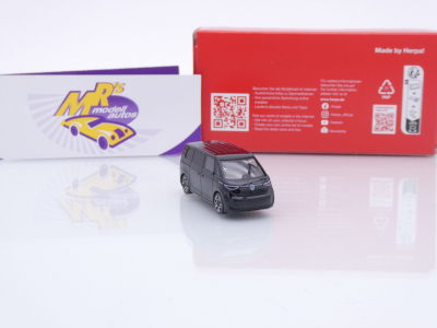 Preview: Herpa 421157-002 # Volkswagen VW ID. Buzz Baujahr 2022 " schwarz " 1:87