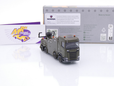 Preview: Herpa 747196 # Scania CS20 ND Empl Bison Bergefahrzeug " Luxemburger Armee " 1:87