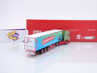Preview: Herpa 318600 # Scania CR20 HD 2/3-achs Gardinenplanen-Sattelzug " Spedition Wandt / BGL " 1:87