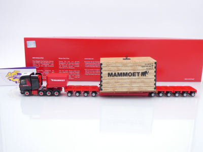 Preview: Herpa 319201 # Mercedes-Benz Actros SLT Schwerlast-Sattelzug " Mammoet " 1:87