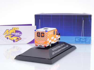 Preview: Rietze 76140 # Mercedes-Benz Strobel RTW " DRK Rettungsdienst Offenbach " 1:87