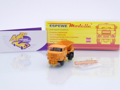 Busch / Espewe 95286 # IFA W50 LA D035 Winterdienst Schneeschild " orange " 1:87