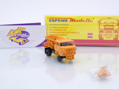Preview: Busch / Espewe 95286 # IFA W50 LA D035 Winterdienst Schneeschild " orange " 1:87