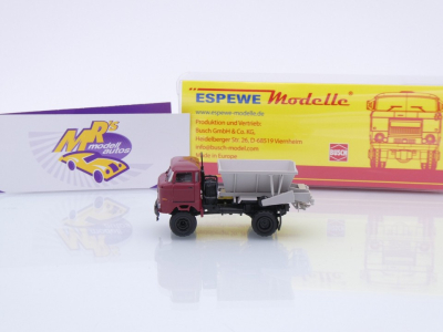 Preview: Busch / Espewe 95285 # IFA W50 LA D035 Düngerstreuer " dunkelrot-grau " 1:87