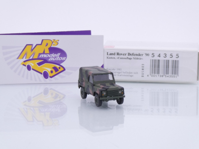 Preview: Busch 54355 # Land Rover Defender 90 Kasten " Camouflage Militär " 1:87