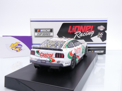 Preview: Lionel Racing WX62423CATBWL # Ford Mustang Dark Horse NASCAR 2024 " Brad Keselowski - Castrol Throwback Darlington Race Winner " Chrom Startnummer " " 1:24