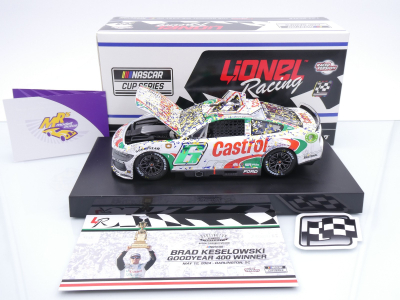 Preview: Lionel Racing WX62423CATBWL # Ford Mustang Dark Horse NASCAR 2024 " Brad Keselowski - Castrol Throwback Darlington Race Winner " Chrom Startnummer " " 1:24