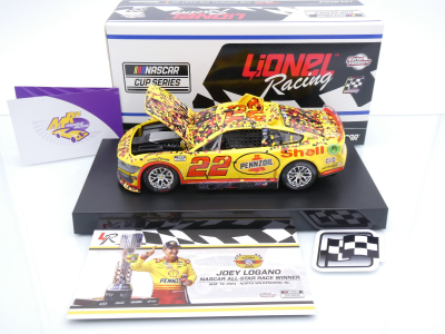 Preview: Lionel Racing W222423SHPJLAS # Ford Mustang Dark Horse NASCAR 2024 " Joey Logano - Shell-Pennzoil North Wilkesboro All-Star Race Winner " 1:24