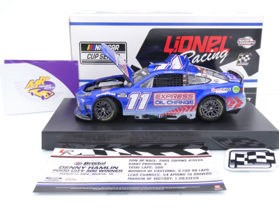 Lionel Racing W112423MEODHE # Toyota Camry NASCAR 2024 " Denny Hamlin - Express Oil Change / Mavis Tires Bristol Spring Race Winner " 1:24