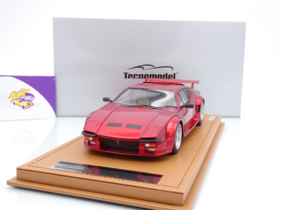 Tecnomodel TM18-66E # De Tomaso Pantera GT5 Baujahr 1982 " Rosso Vulcano " 1:18