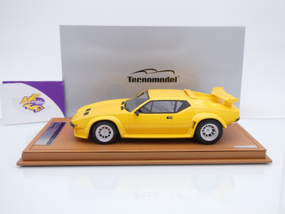 Preview: Tecnomodel TM18-66G # De Tomaso Pantera GT5 Baujahr 1982 " Giallo Pastello " 1:18