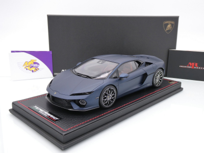 MR Collection LAMBO062B # Lamborghini Temerario Baujahr 2024 " Blu Marinus Matt " 1:18