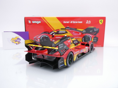 Preview: Bburago 18-16303 # Ferrari 499P Hyper LMH #50 Winner 24h Le Mans 2024 " AF Corse " 1:18