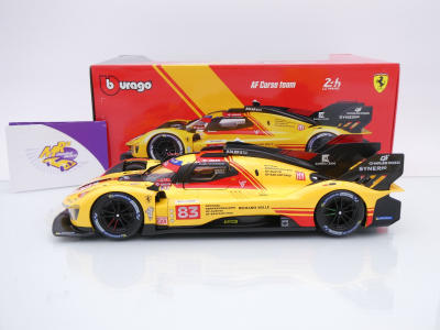 Preview: Bburago 18-16304 # Ferrari 499P Hypercar LMH #83 24h Le Mans 2024 " AF Corse - Kubica " 1:18