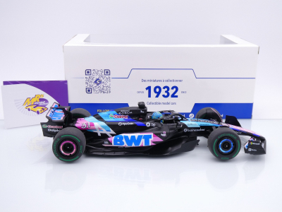 Preview: Solido S1814004 # Alpine BWT A524 F1 #31 2nd Brasilien GP 2024 " Esteban Ocon " 1:18