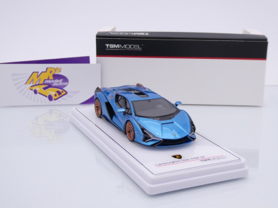 Preview: TSM Models 430830 # Lamborghini Sian FKP 37 Baujahr 2022 " Blu Aegir Metallic " 1:43
