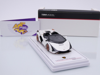 Preview: TSM Models 430832 # Lamborghini Sian Roadster Baujahr 2020 " Bianco Asopo " 1:43