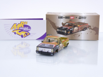 TSM MINI GT KHMG153 # Chevrolet Silverado Pickup " Kaido House Mizu Rhino " 1:64
