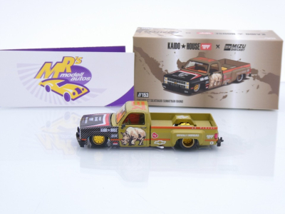 Preview: TSM MINI GT KHMG153 # Chevrolet Silverado Pickup " Kaido House Mizu Rhino " 1:64