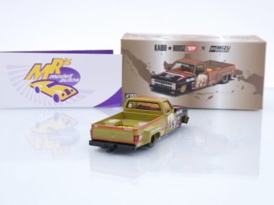 Preview: TSM MINI GT KHMG153 # Chevrolet Silverado Pickup " Kaido House Mizu Rhino " 1:64