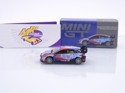 Preview: TSM Mini GT MGT00871-L # Hyundai i20 N Rallye Monte Carlo 2024 " Thierry Neuville - Martijn Wydaeghe " 1:64