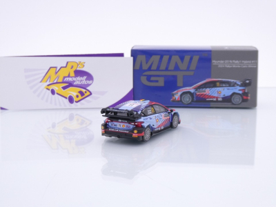 Preview: TSM Mini GT MGT00871-L # Hyundai i20 N Rallye Monte Carlo 2024 " Thierry Neuville - Martijn Wydaeghe " 1:64