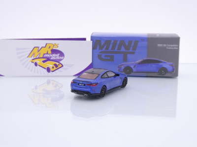Preview: TSM MINI GT MGT00845-L # BMW M4 (G82) Competition LHD " Portimao Blue Metallic " 1:64