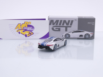 Preview: TSM MINI GT MGT00960-L # Jaguar C-X75 LHD " silbermetallic-blau / Silver " 1:64