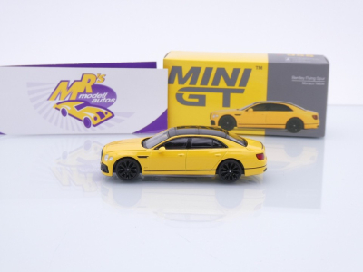 Preview: TSM MINI GT MGT00955-L # Bentley Flying Spur LHD " Monaco Yellow gelb " 1:64
