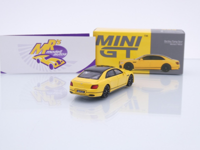 Preview: TSM MINI GT MGT00955-L # Bentley Flying Spur LHD " Monaco Yellow gelb " 1:64