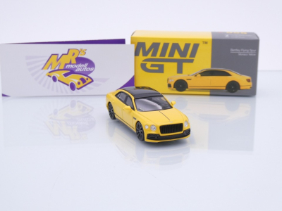 Preview: TSM MINI GT MGT00955-L # Bentley Flying Spur LHD " Monaco Yellow gelb " 1:64