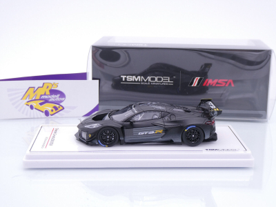 Preview: TSM Model 430778 # Chevrolet Corvette Z06 GT3.R Test Road America 2023 " mattschwarz " 1:43